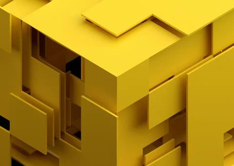 Abstract 3D Render Stock Illustration