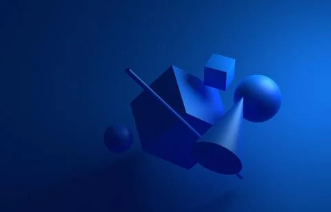 Abstract 3D Render Stock Illustration