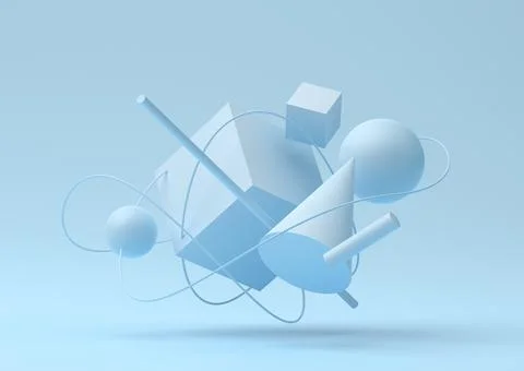 Abstract 3D Render Stock Illustration