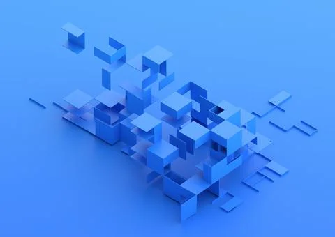 Abstract 3D Render Illustrazione stock