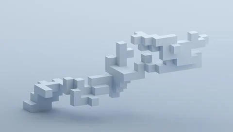 Abstract 3D Render Stock Illustration