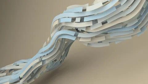 Abstract 3D Render Stock-Illustration