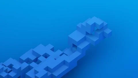 Abstract 3D Render Illustrazione stock