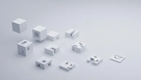 Abstract 3D Render Illustrazione stock