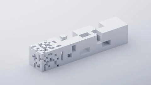 Abstract 3D Render Stock Illustration