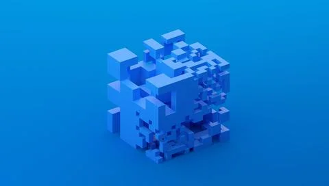 Abstract 3D Render Stock-Illustration