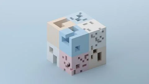 Abstract 3D Render Illustrazione stock