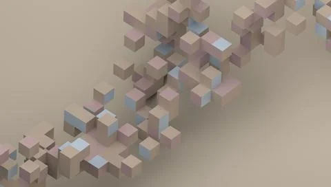 Abstract 3D Render Stock Illustration