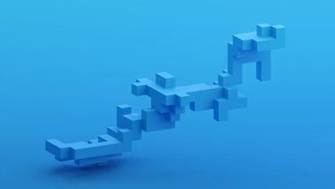 Abstract 3D Render Illustrazione stock