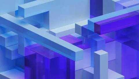 Abstract 3D Render Illustrazione stock