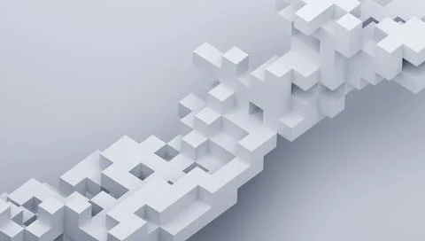 Abstract 3D Render Illustrazione stock