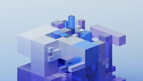 Abstract 3D Render Illustrazione stock