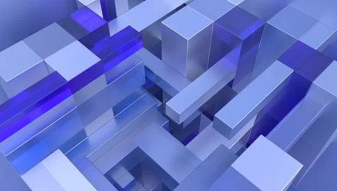 Abstract 3D Render Illustrazione stock