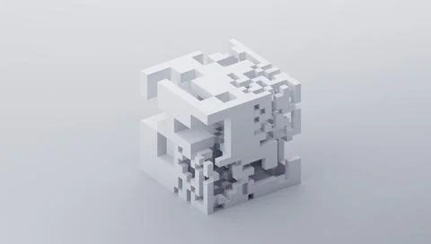 Abstract 3D Render Stock Illustration