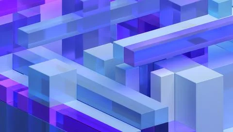 Abstract 3D Render Illustrazione stock