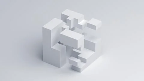 Abstract 3D Render Illustrazione stock