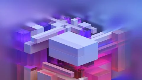 Abstract 3D Render Illustrazione stock