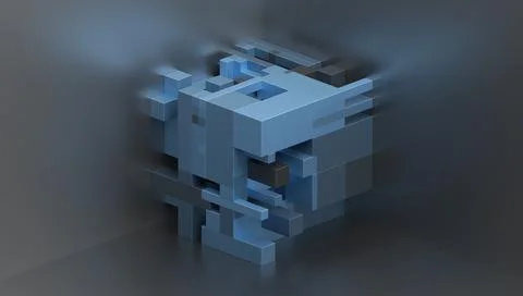 Abstract 3D Render Illustrazione stock