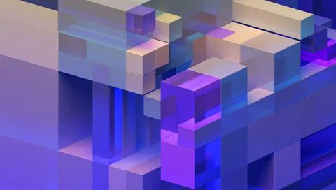 Abstract 3D Render Illustrazione stock