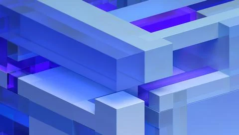 Abstract 3D Render Illustrazione stock