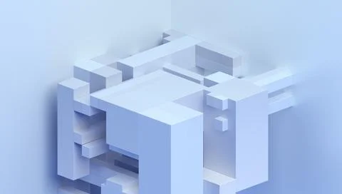 Abstract 3D Render Stock Illustration