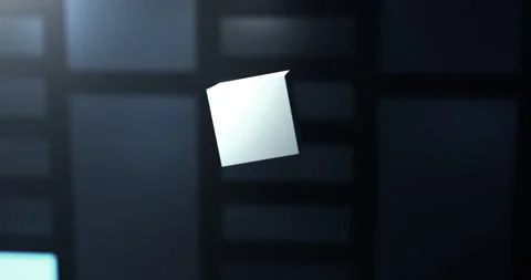 Abstract 3d render of an infinitely expanding cube Stock Footage 197401971
