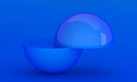 Abstract 3D Render of Minimalistic Composition Stock-Illustration