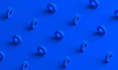 Abstract 3D Render of Modern Background Stock Illustration