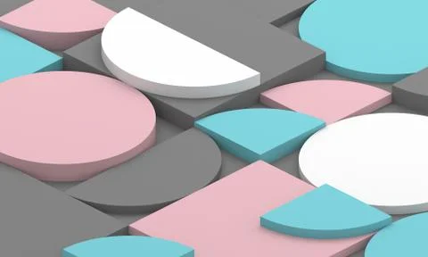 Abstract 3D Render of Modern Background Illustrazione stock