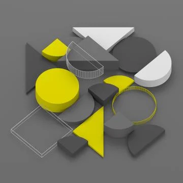 Abstract 3D Render of Modern Background Illustrazione stock