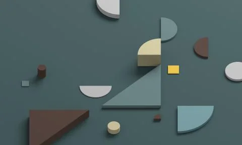 Abstract 3D Render of Modern Background Illustrazione stock