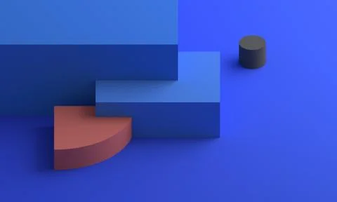 Abstract 3D Render of Modern Background Illustrazione stock