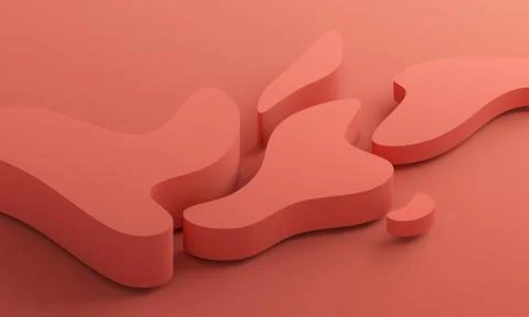 Abstract 3D Render of Modern Background Illustrazione stock