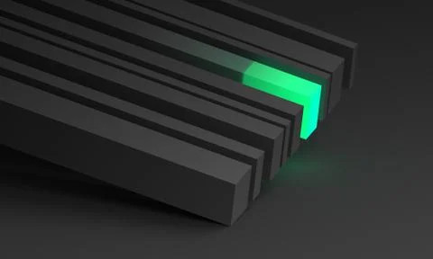 Abstract 3D Render of Modern Background Illustrazione stock