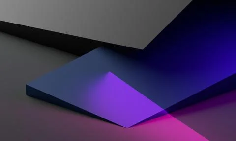 Abstract 3D Render of Modern Background Stock Illustration