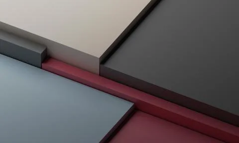 Abstract 3D Render of Modern Background Illustrazione stock