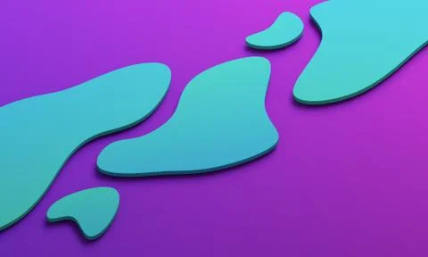 Abstract 3D Render of Modern Background Stock Illustration