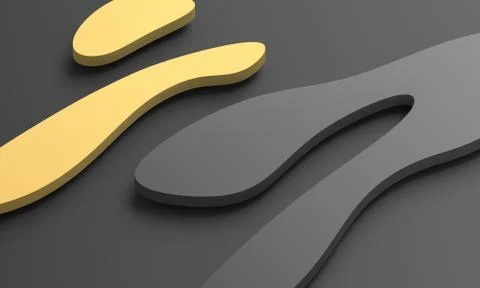 Abstract 3D Render of Modern Background Illustrazione stock