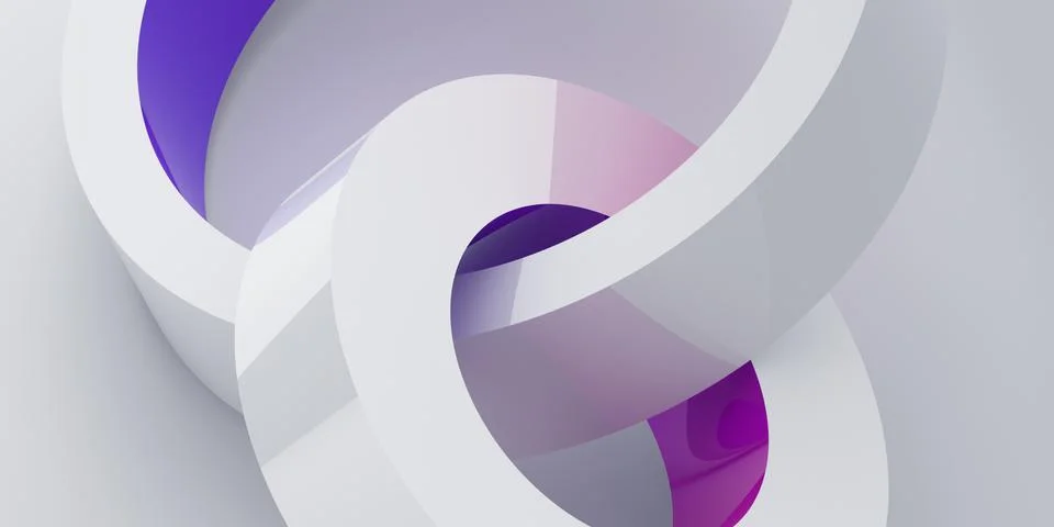 Abstract 3D Render of Modern Background Stock Illustration
