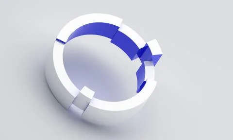 Abstract 3D Render of Modern Background Illustrazione stock