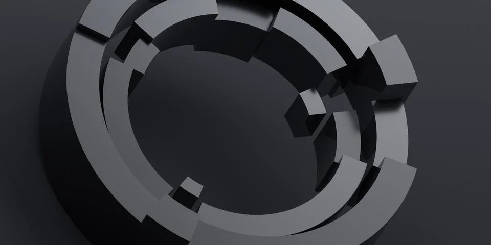 Abstract 3D Render of Modern Background Stock-Illustration