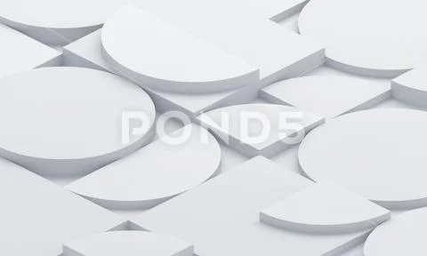 Abstract 3D Render of Modern Background Stockillustratie