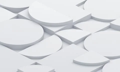 Abstract 3D Render of Modern Background Illustrazione stock