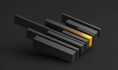 Abstract 3D Render of Modern Background 스톡 일러스트