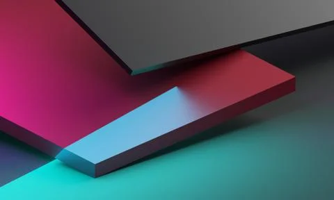 Abstract 3D Render of Modern Background Illustrazione stock