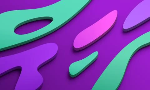 Abstract 3D Render of Modern Background Illustrazione stock