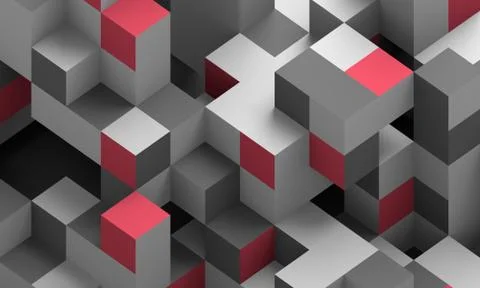 Abstract 3D Render of Modern Background Illustrazione stock