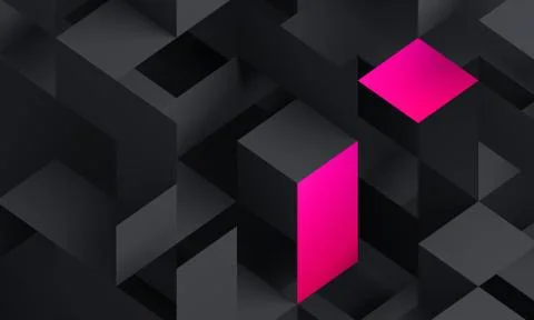 Abstract 3D Render of Modern Background Stock Illustration