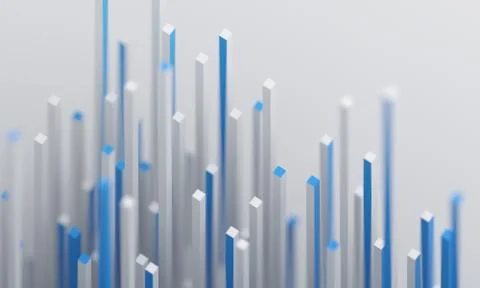 Abstract 3D Render of Modern Background Stock Illustration