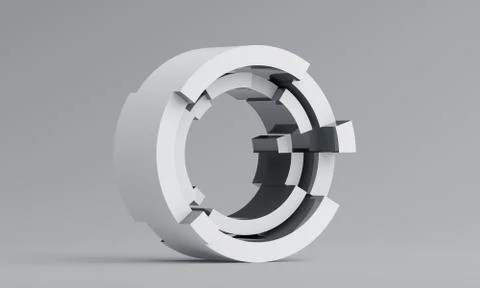 Abstract 3D Render of Modern Background Stock Illustration